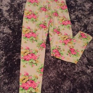 Floral leggings